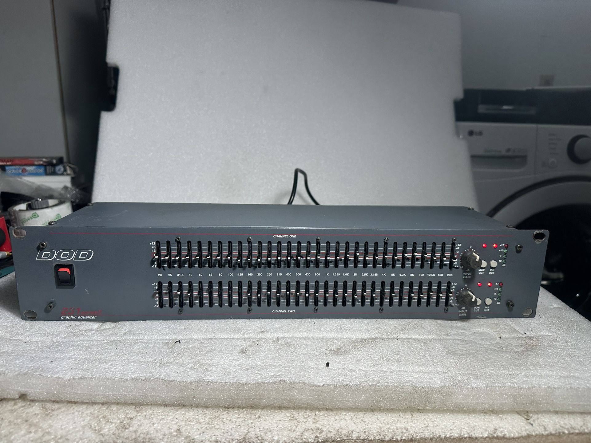 DOD 231 Series II Dual Channel 31-Band Graphic Equalizer Rack Mount