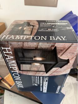 Brand New Emory Hills 13 in. 2-Light Matte Black Hardwired Outdoor Wall Light Lantern Sconce with No Bulbs Included