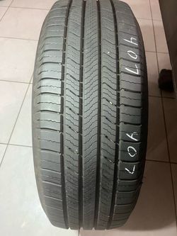 235/65/18. One used Michelin defender tire great tread.