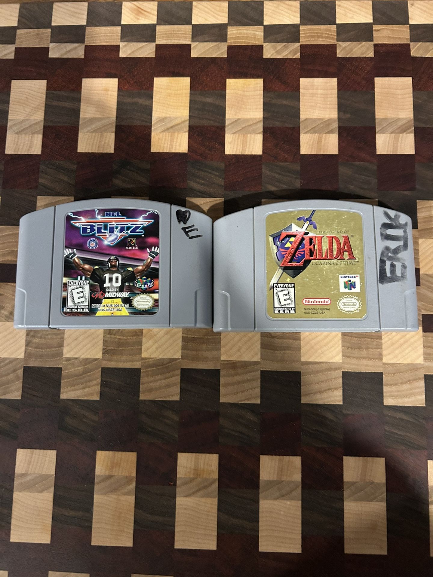 Zelda Ocarina of Time + NFL Blitz 2000 – N64 Game Lot Nintendo 64
