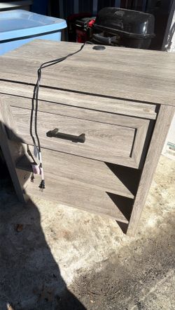 End Table Drawer With USB Ports