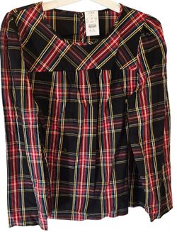 J.Crew Women’s XL Tartan Plaid Long Sleeve Peplum Blouse Top NWT Holiday