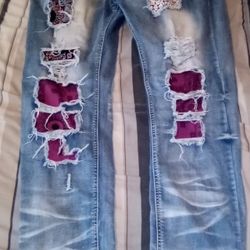 Encrypted Denim Jeans 
