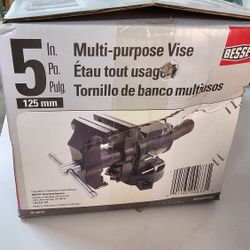 5 inch Multi-Purpose Rotating Pipe and Bench Vise with Swivel Base