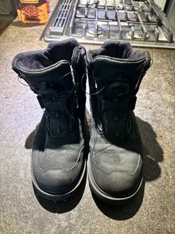 ICON Stormhawk Waterproof Motorcycle Boots – Men’s Size 11 – Black