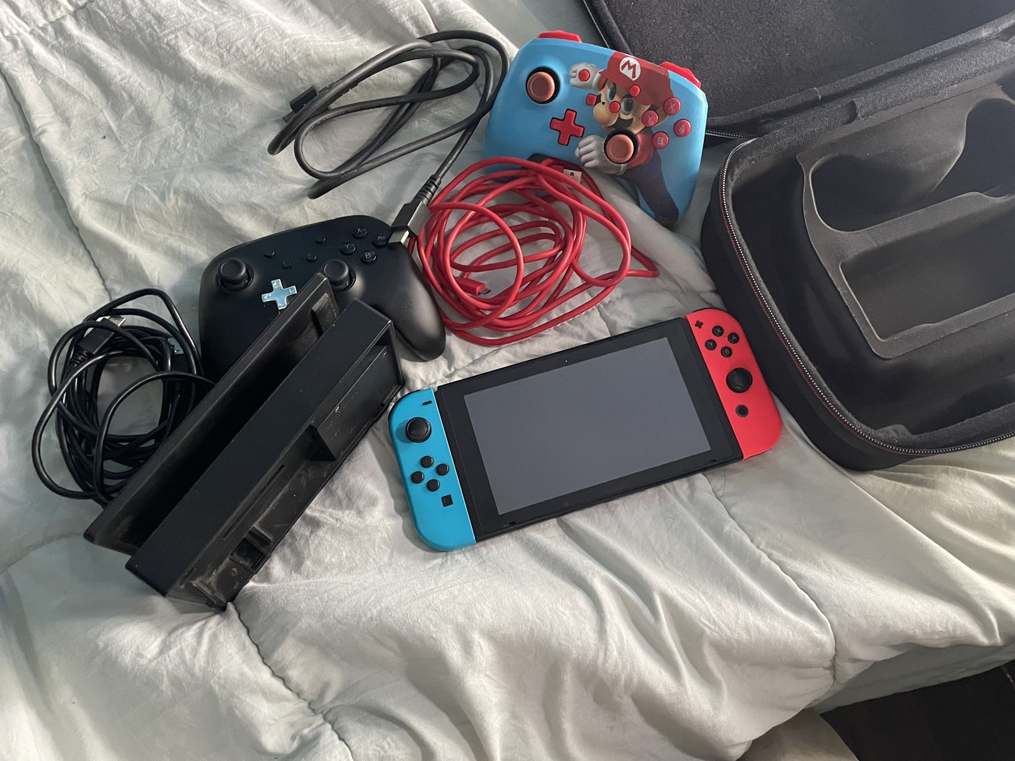 Bundle Deal: Used Nintendo Switch Console + Dock + 2 Controllers + Cable + Game Case ($230-$240 OBO)