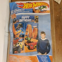 Hot Wheels Birthday Banner
