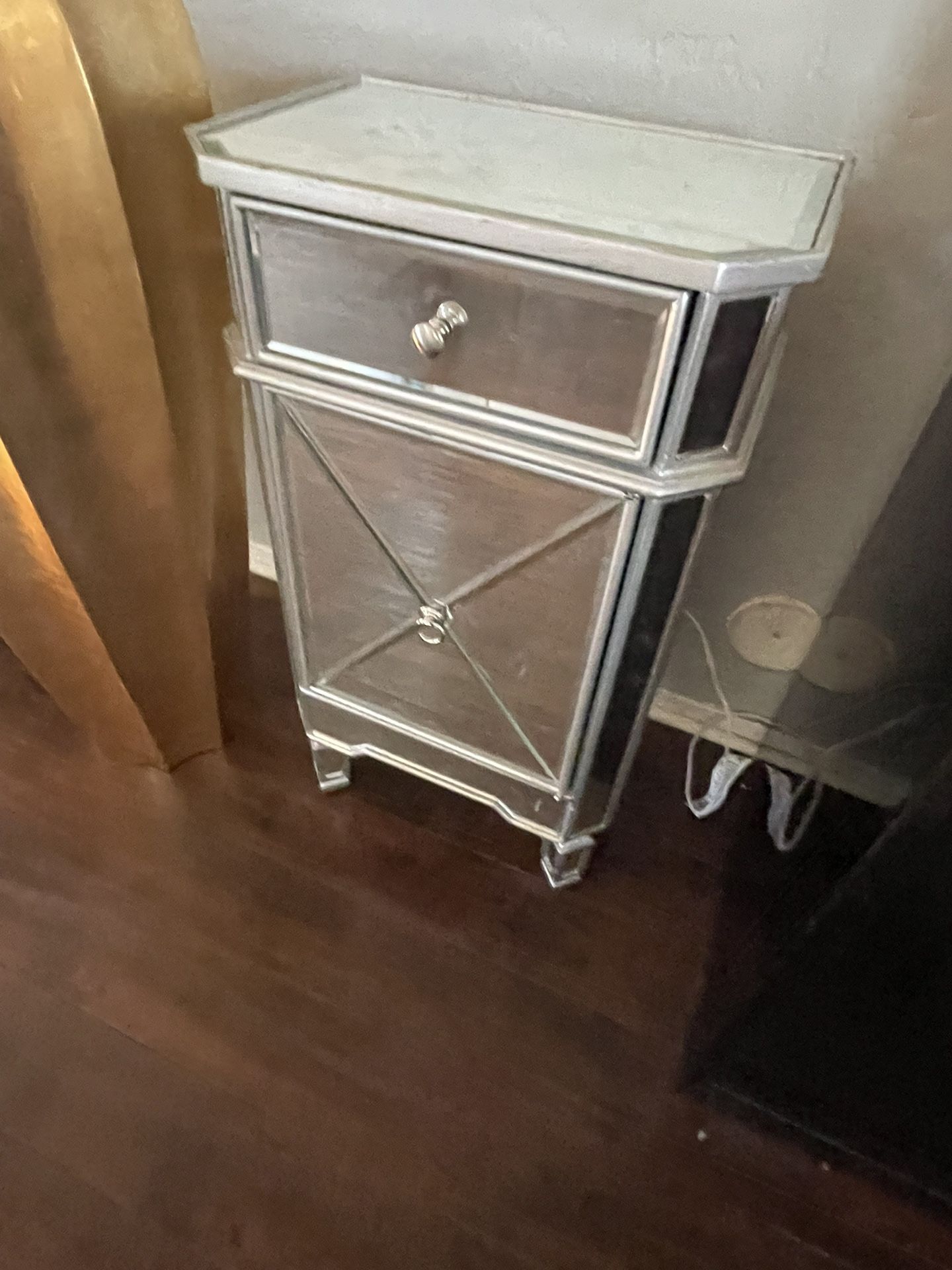 Mirrored Nightstand