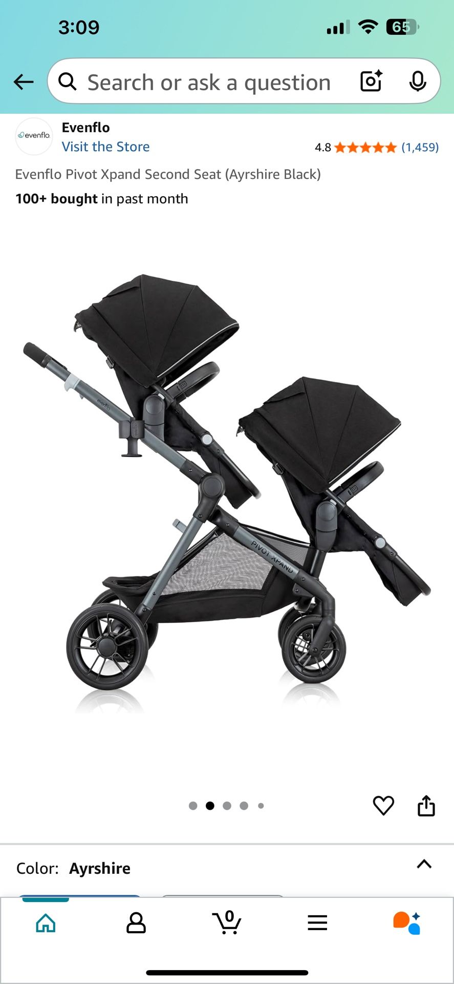 Evenflo Double Stroller Base