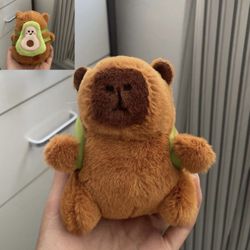 Capybara plush keychain