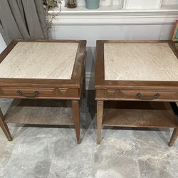 FREE - Corner Tables with Marble Tops 