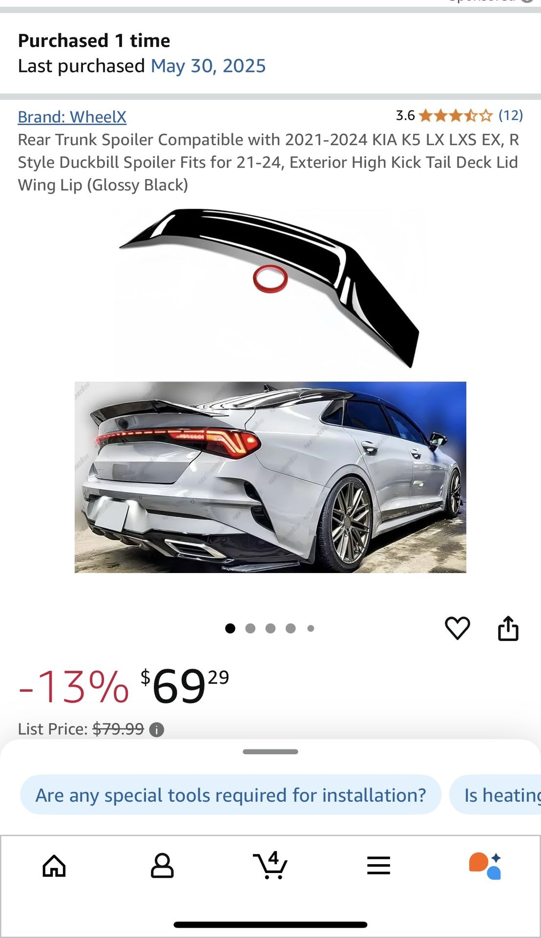 Kia K5 21-24 Duckbill