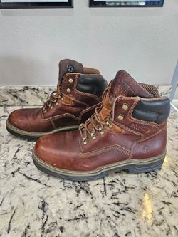 Wolverine Brown Leather Work Boots