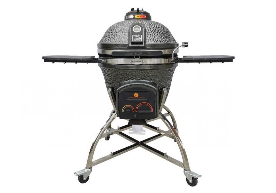 Vision Grills XD702 Maxis Ceramic Kamado Grill - Metallic Grey