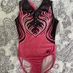 Hot Pink Gk Gymnastics Leotard Size AS