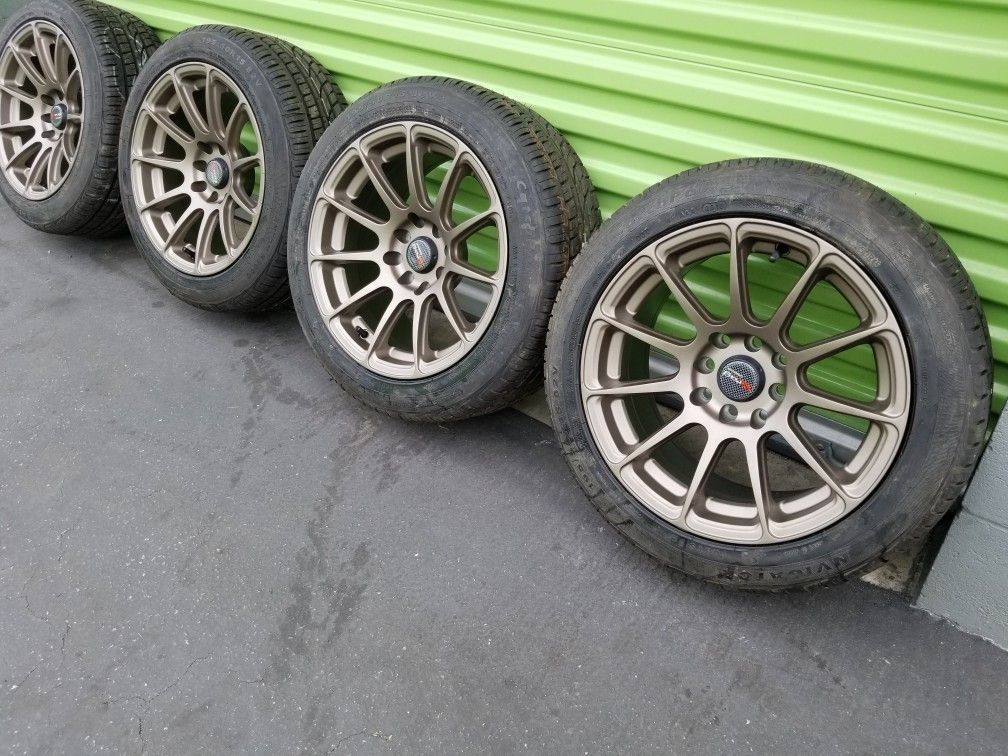 Wheel 15x8 4 Lugs Universal New 4 rims and tires new