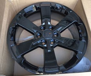 22" Chevy New Gloss Black powder coated wheels