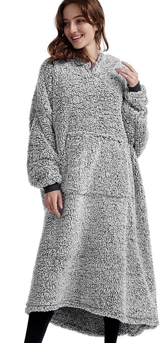 HORIMOTE HOME Cozy Sherpa Wearable Blanket Hoodie for Adults for Sale in  Riverbank, CA - OfferUp