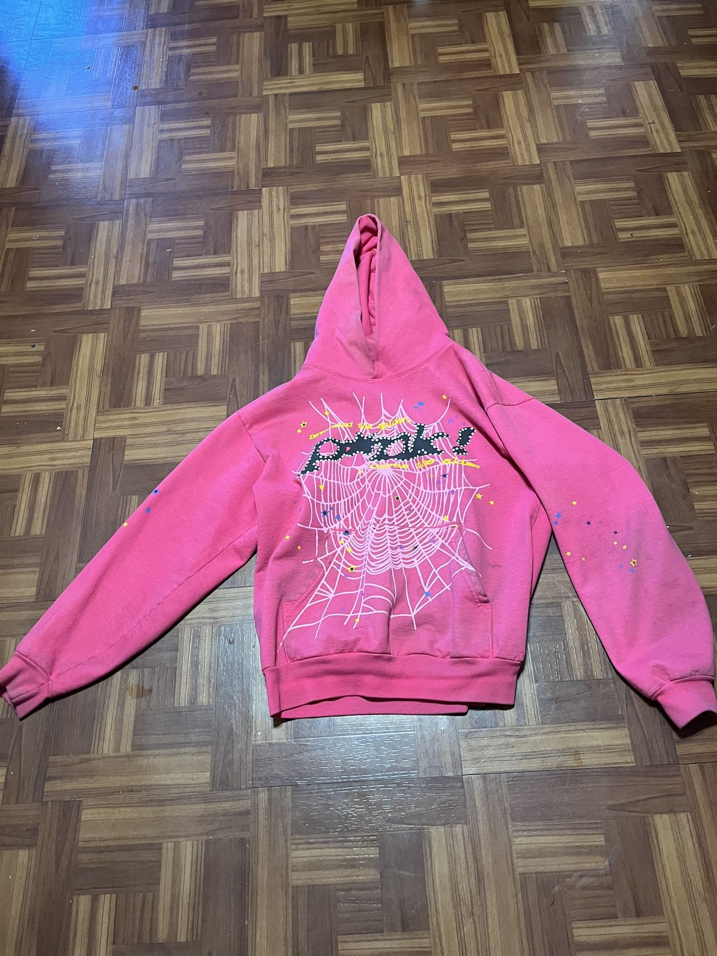 Pink Spider Hoodie Medium Bronx Pick Ups Only 