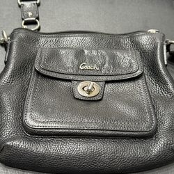 Black Leather Coach Purse