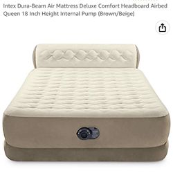 Deluxe queen air mattress/Internal Pump