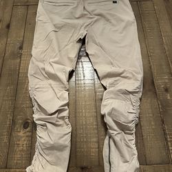 H&M Divided Men's 32 Khakis Jogger Pants Ankle Zip Ruched Drawstring Pockets