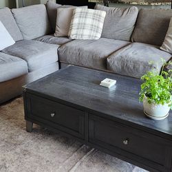 Greyblue 2 piece  L Sectional Couch