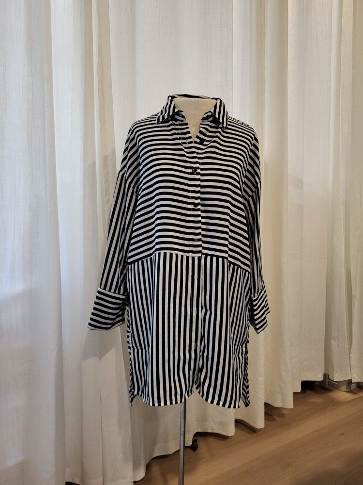 Long Tunic Dress Shirt