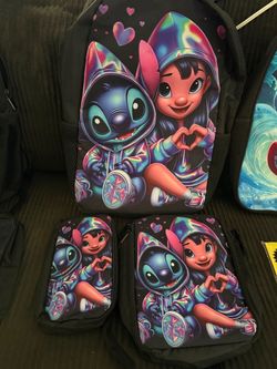 Lilo & Stitch Backpack Set with Lunch Bag and Pencil Case