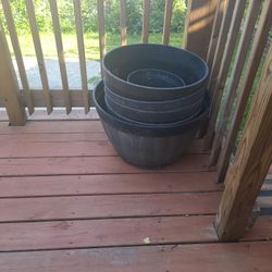 Large Outdoor Plastic Plant Pots