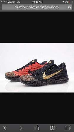 KOBE BRYANT Nike last Christmas shoes size 10