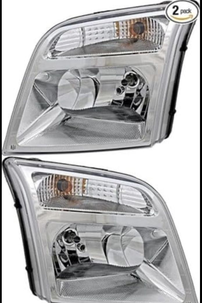 For Ford Transit Connect Headlights Lamps Set Description 2010 2011 2012 2013 Halogen Driver And Passenger Side