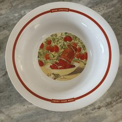 Pottery Barn Pasta Rustica Buon Appetito Large Serving Bowl