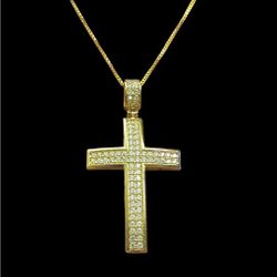 925 Moissanite Cross Necklace 