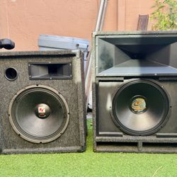 Pair of Large Audio Speakers (300 Watts)