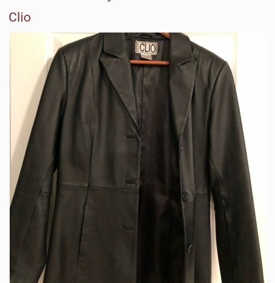 Women's Black Leather Jacket