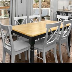 Dining Table With 2 White Chairs