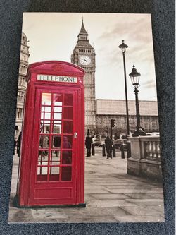 Phone booth canvas frame