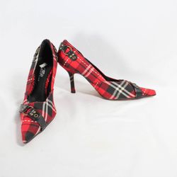 Vintage Y2k 2000s Punk Rock Tartan Plaid High Heels