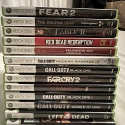 Xbox 360 Like New Games Bundle 