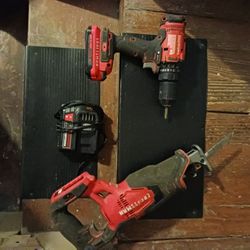 Craftsman Sawsall, Drill, Charger And New Battery 