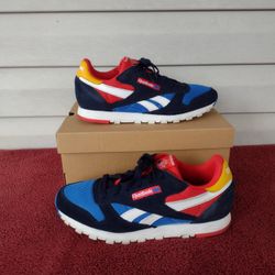 Reebok Classic Leather MU 'Collegiate Navy Red' size 6.5