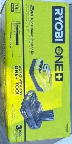 Ryobi ONE+ 18V 2Ah Lithium Starter Kit
