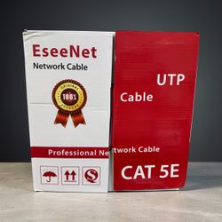 CAT5e U/UTP LAN Cable 1,000FT, WHITE, New Box, CMR