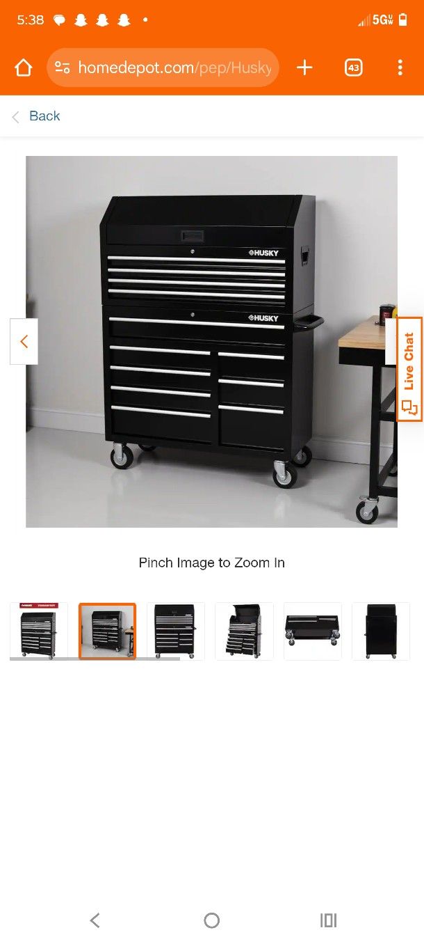 Husky Tool Box Barely Used