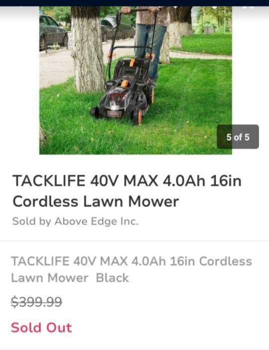 TACKLIFE 40V MAX 4.0Ah Still In The Box Unopened BRAND NEW