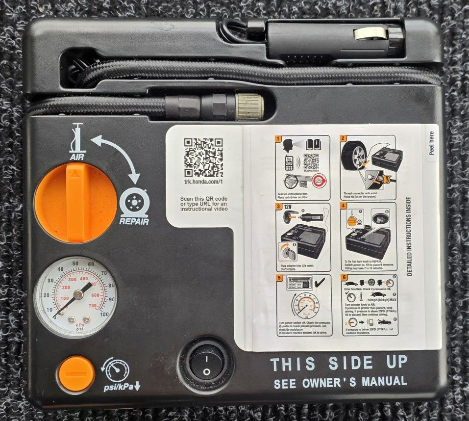 UNIVERSAL EMERG. PORTABLE CAR TIRE REPAIR BIKE TOY BALL COMPRESSOR INFLATOR PUMP