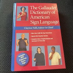 New - Gallaudet Sign Language Dictionary With DVD