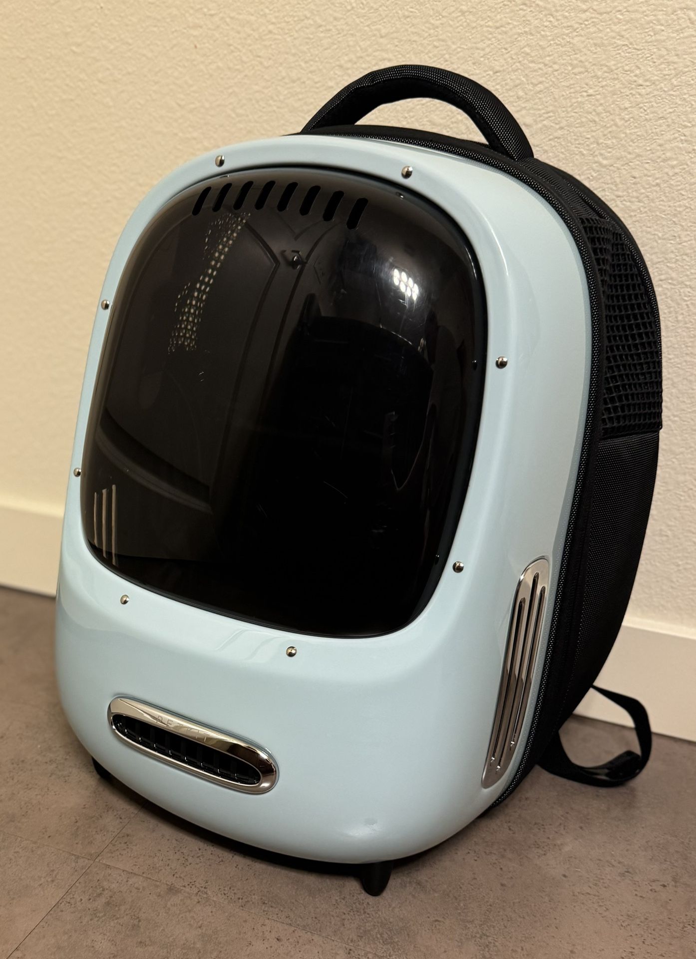 PETKIT Pet Backpack Carrier for Cats & Dogs Bubble Window,Ventilated, Light Blue