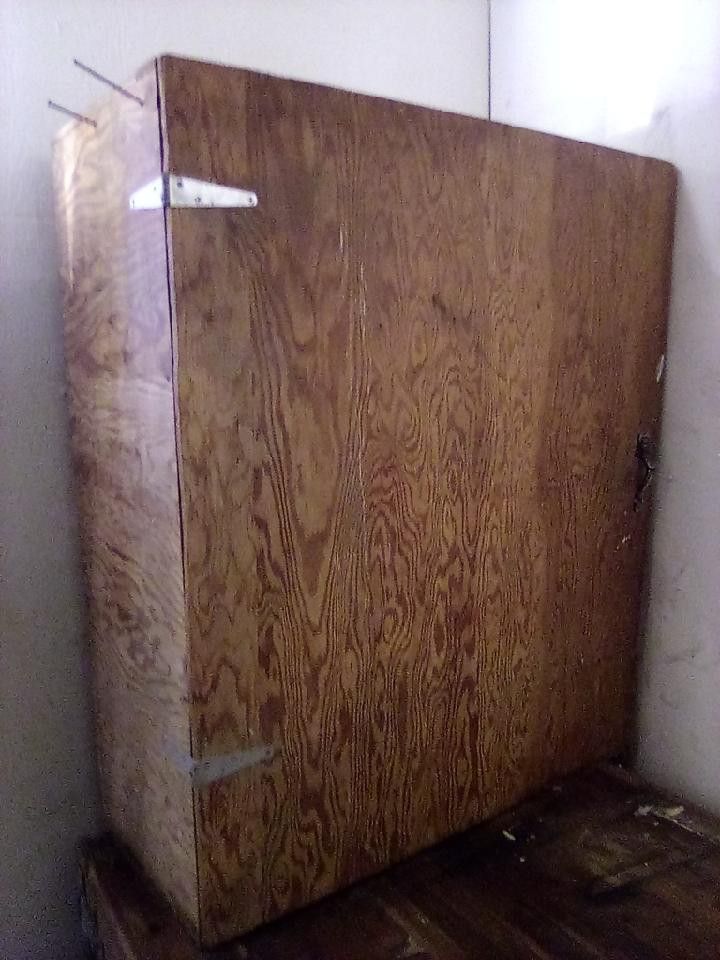 Wooden 2 Shelf Work Cabinet For Work Bench $40